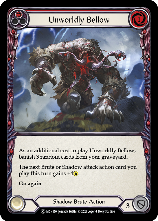 Unworldly Bellow (Red) [U-MON150-RF] Unlimited Rainbow Foil Sale