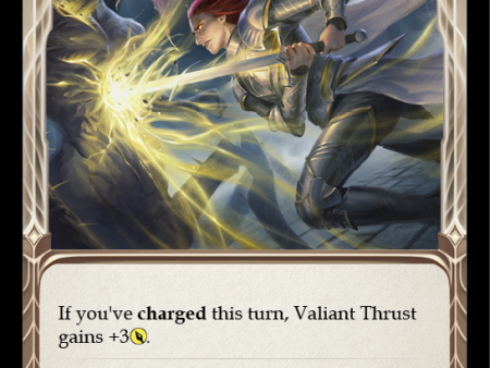 Valiant Thrust (Red) [U-MON039-RF] Unlimited Rainbow Foil Online Hot Sale