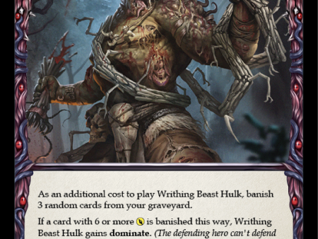 Writhing Beast Hulk (Yellow) [MON130] 1st Edition Normal For Discount