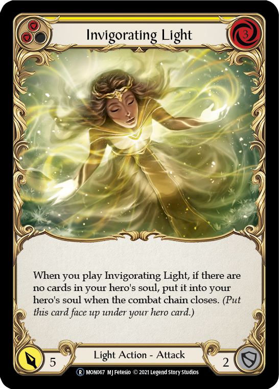 Invigorating Light (Yellow) [U-MON067-RF] Unlimited Rainbow Foil Discount