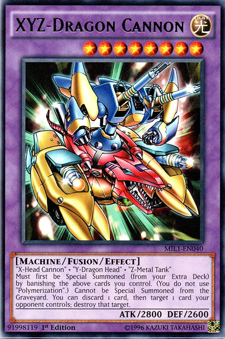 XYZ-Dragon Cannon [MIL1-EN040] Rare Supply