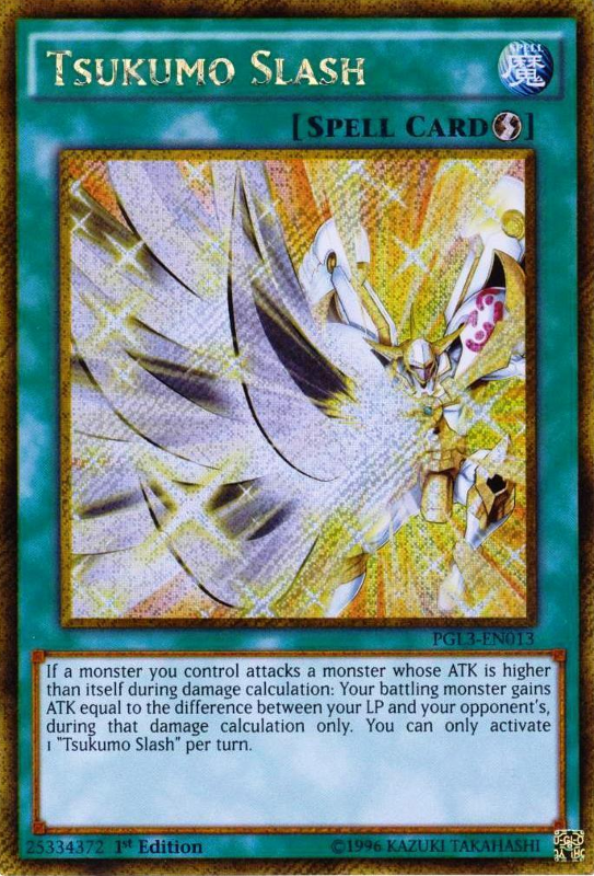 Tsukumo Slash [PGL3-EN013] Gold Secret Rare For Cheap