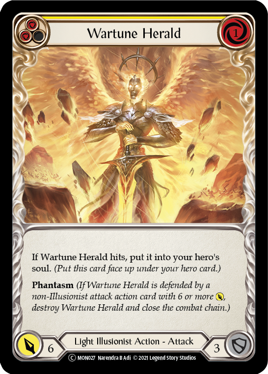 Wartune Herald (Yellow) [U-MON027-RF] Unlimited Rainbow Foil Online now