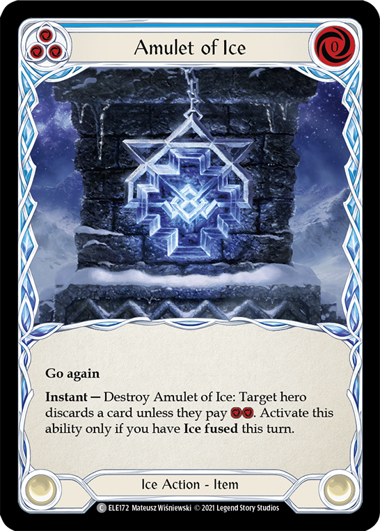 Amulet of Ice [ELE172] (Tales of Aria)  1st Edition Rainbow Foil Online now