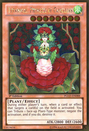 Tytannial, Princess of Camellias [PGLD-EN088] Gold Rare Discount