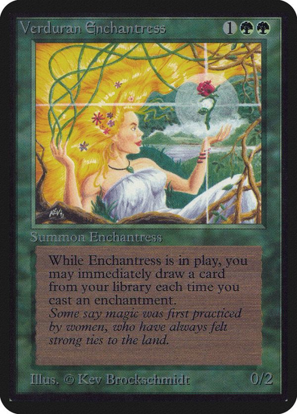 Verduran Enchantress [Alpha Edition] For Cheap